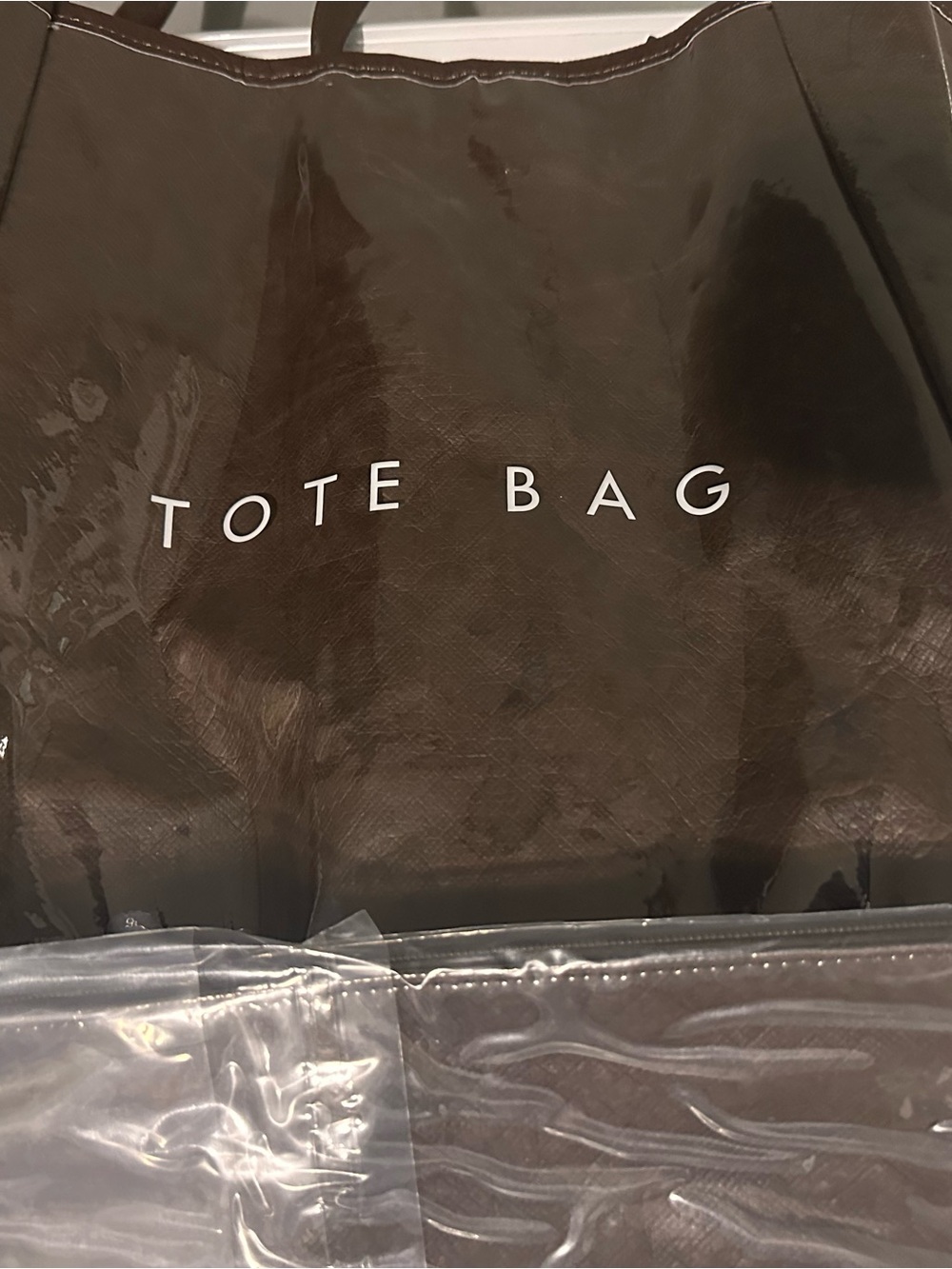 Tote Bag Brown Vinyl-Style Women's Tote Bag